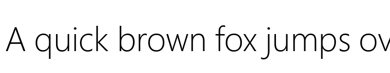 Preview of Segoe Pro Light font