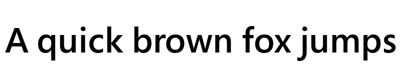 Preview of Segoe Pro Semibold font