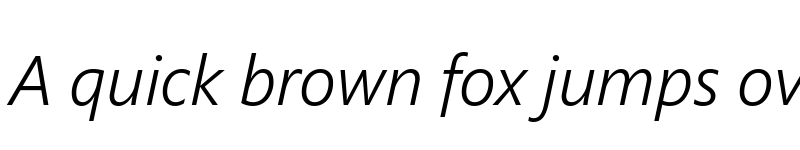Preview of Segoe Pro SemiLight Italic font