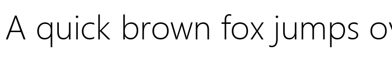 Preview of Segoe PS Light font