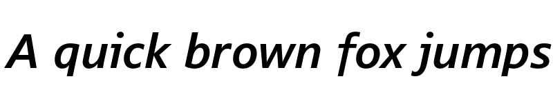 Preview of Segoe TV Italic font