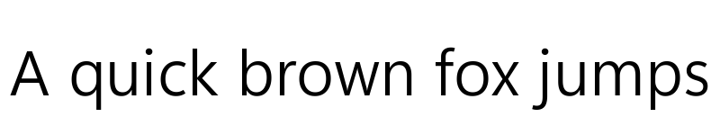 Preview of Segoe UI Variable Static Small Semilight font