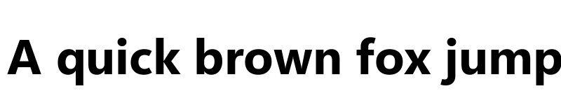 Preview of Segoe UI Variable Static Text Bold font