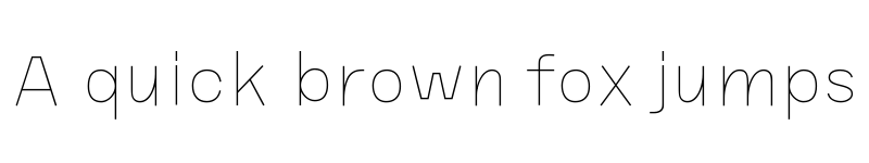 Preview of Seismic Latin VF Thin font