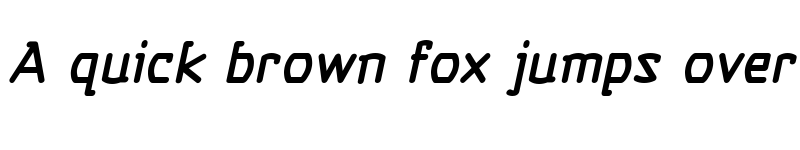 Preview of Self Destruct Button BB Italic font