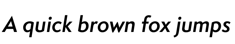 Preview of Semplicita Pro Semibold Italic font