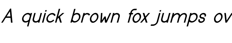 Preview of SEND Italic font