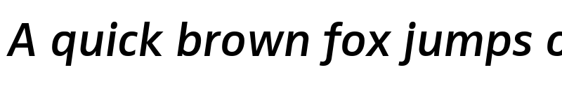 Preview of Sennheiser-DemiItalic Regular font