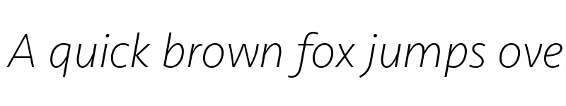 Preview of Seravek Basic ExtraLight Italic font
