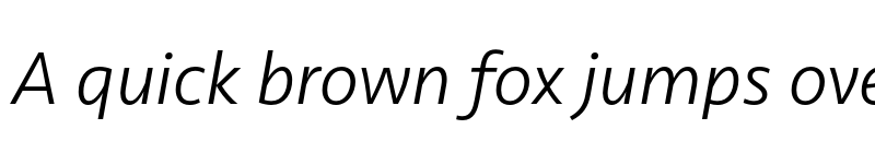 Preview of Seravek Basic Light Italic font