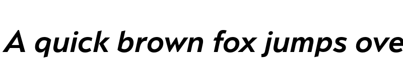 Preview of Serenity Demi Bold Italic font