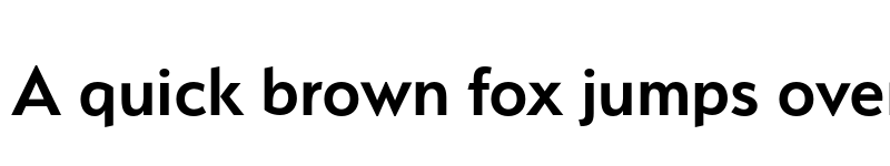 Preview of Serenity Demi Bold font