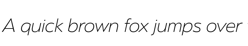 Preview of Serenity Extra Light Italic font