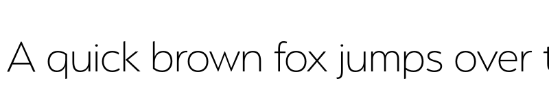 Preview of Serenity Extra Light font