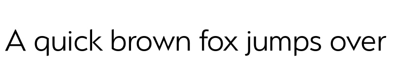 Preview of Serenity Light font