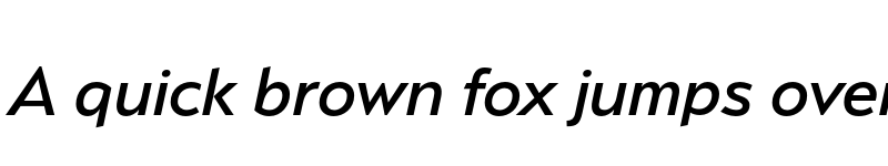 Preview of Serenity Medium Italic font