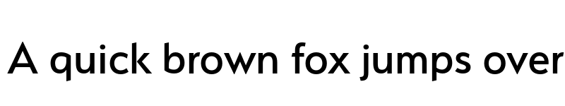 Preview of Serenity Medium font