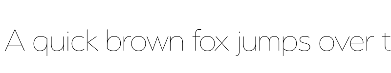 Preview of Serenity Thin font