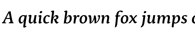 Preview of Servus Slab Medium Italic font