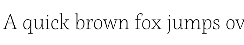 Preview of Servus Slab Thin font