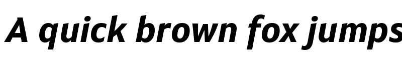 Preview of Setimo Bold Italic font