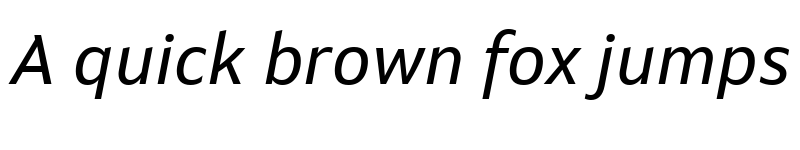 Preview of Setimo Italic font