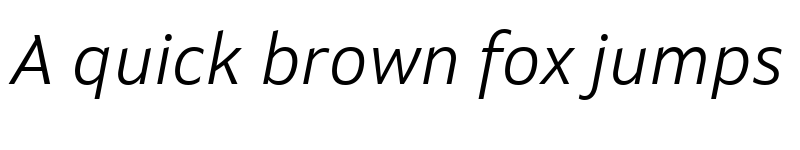 Preview of Setimo Light Italic font