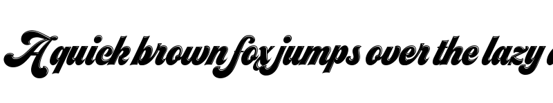 Preview of SeventiesShineW00-Regular Regular font