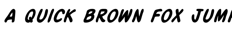 Preview of SF Action Man Bold Italic font