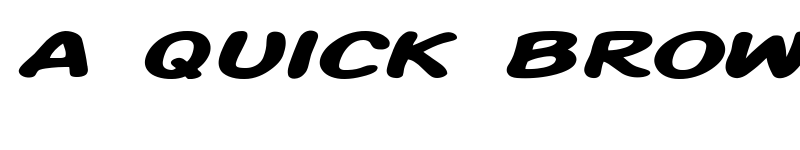 Preview of SF Action Man Extended Bold Italic font