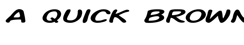 Preview of SF Action Man Extended Italic font