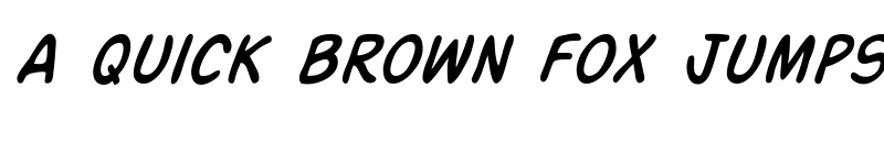 Preview of SF Action Man Italic font