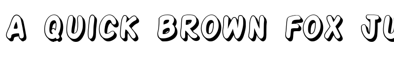 Preview of SF Action Man Shaded Regular font