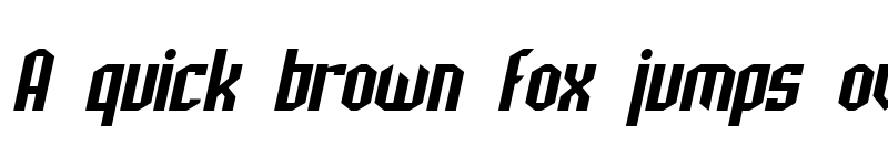 Preview of SF Archery Black Oblique font