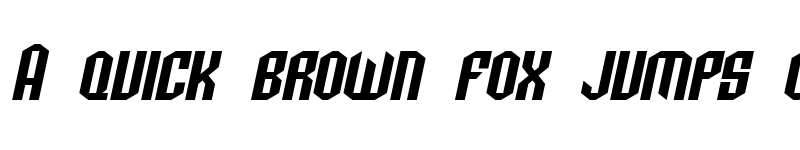 Preview of SF Archery Black SC Oblique font