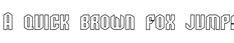 Preview of SF Archery Black SC Outline Regular font