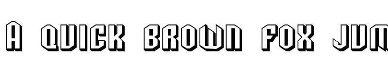 Preview of SF Archery Black SC Shaded Regular font