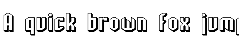 Preview of SF Archery Black Shaded Regular font