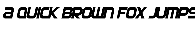 Preview of SF Automaton Condensed Oblique font