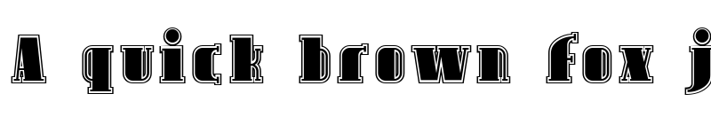 Preview of SF Avondale Inline Regular font