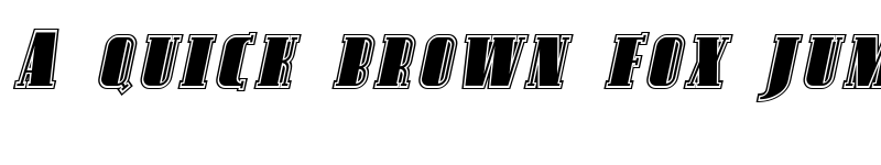 Preview of SF Avondale SC Inline Italic font