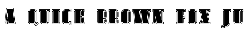 Preview of SF Avondale SC Inline Regular font