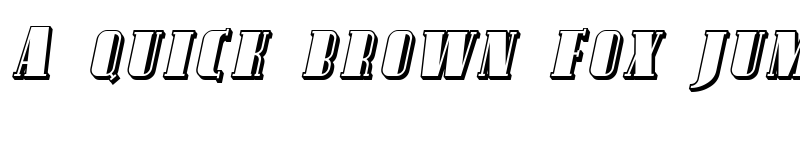 Preview of SF Avondale SC Shaded Italic font