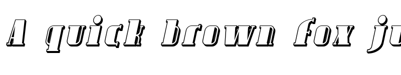 Preview of SF Avondale Shaded Italic font