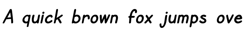 Preview of SF Cartoonist Hand Bold font