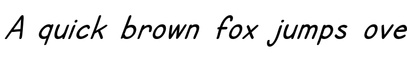 Preview of SF Cartoonist Hand Italic font