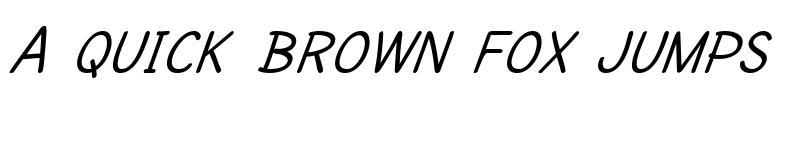 Preview of SF Cartoonist Hand SC Italic font