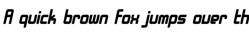 Preview of SF Chrome Fenders Bold Oblique font