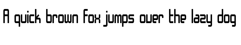 Preview of SF Chrome Fenders Condensed Regular font