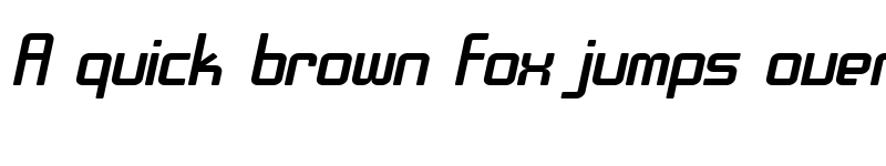 Preview of SF Chrome Fenders Extended Oblique font